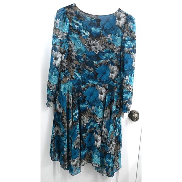 Express Womens Pull On 3/4 Length Sleeve Flowy Dress Size XXL - Picture 2 of 2